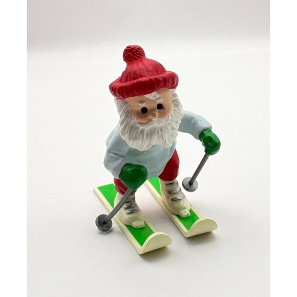 Hallmark Keepsake Snowplow Santa Christmas Tree Ornament Skier Winter Skiing - Picture 8 of 10